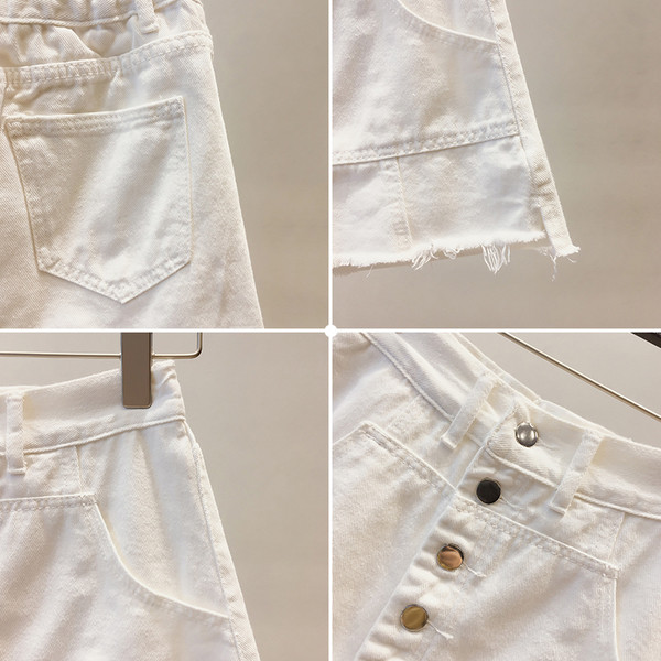 Φούστα denim `denim` σε λευκό