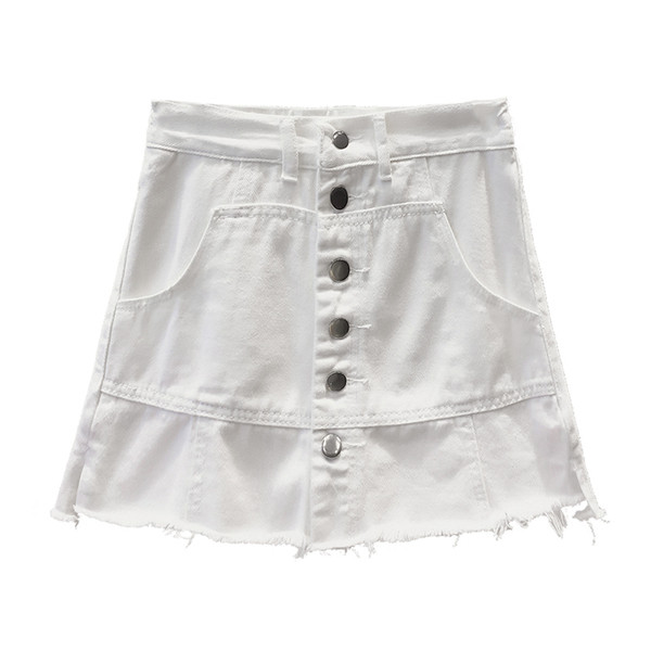 Φούστα denim `denim` σε λευκό