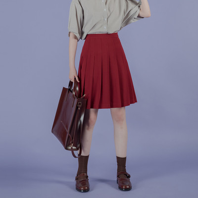 Fusta de dama cu talie inalta in doua culori