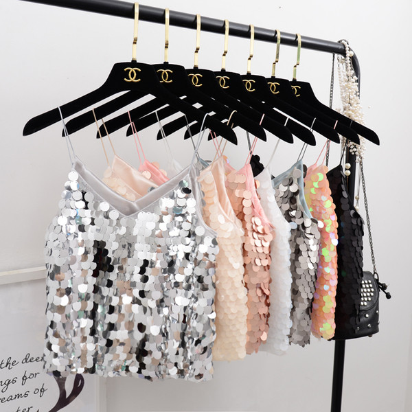 Maieu scurt de dama cu paiete in mai multe culori