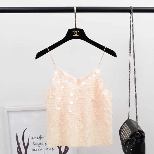 Maieu scurt de dama cu paiete in mai multe culori