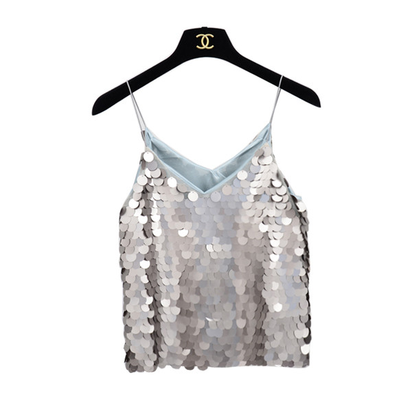 Maieu scurt de dama cu paiete in mai multe culori