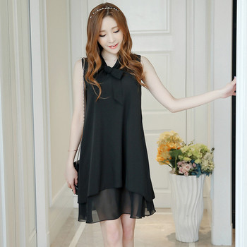 Γυναικεία φόρεμα σιφόν με κορδέλα σε διάφορα χρώματα