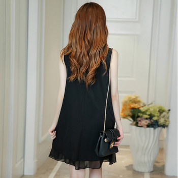 Γυναικεία φόρεμα σιφόν με κορδέλα σε διάφορα χρώματα