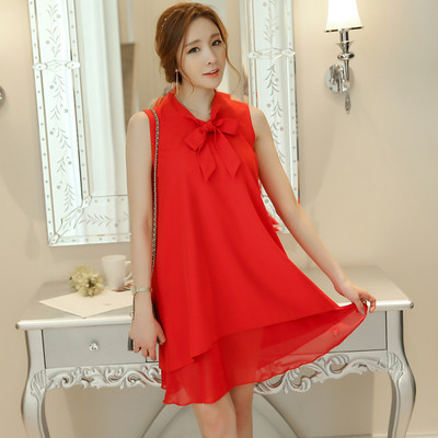 Γυναικεία φόρεμα σιφόν με κορδέλα σε διάφορα χρώματα