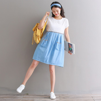 Μοντέρνο φόρεμα κυρίες με τσέπες