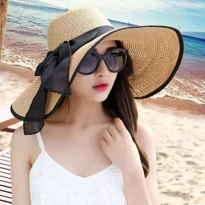 Palarie de dama de vara cu franjuri si panglica in mai multe culori