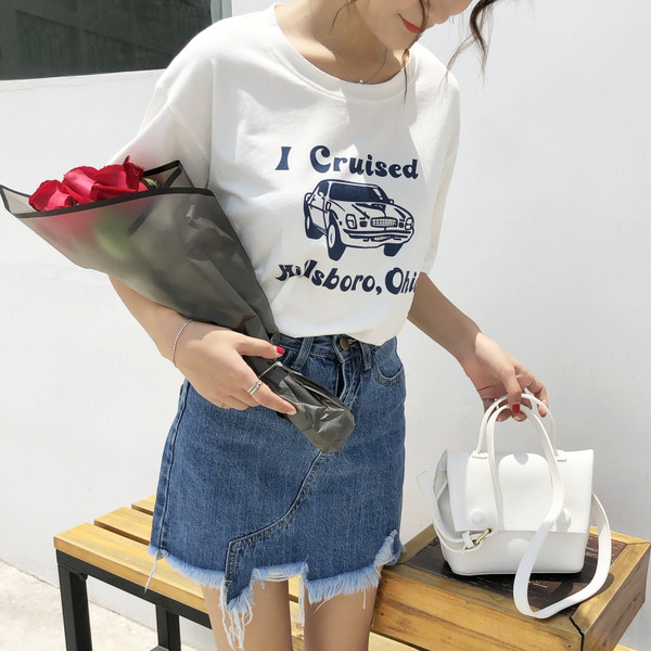 Fusta de dama scurta din denim actuala in doua culori