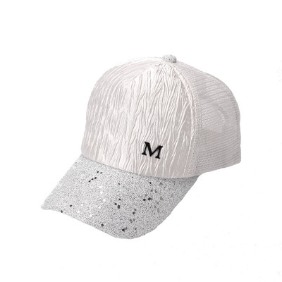 Palarie de dama stralucitoare cu plasa in mai multe culori