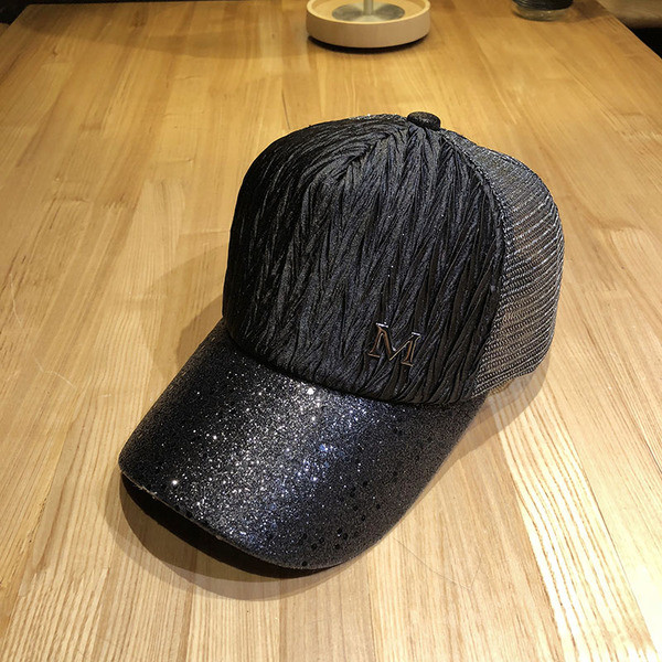 Palarie de dama stralucitoare cu plasa in mai multe culori