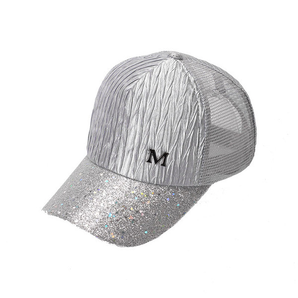 Palarie de dama stralucitoare cu plasa in mai multe culori