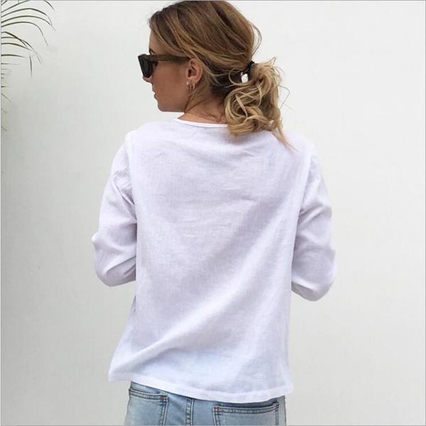 Cămașă de damă albă casual model NOU