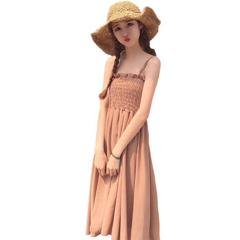 Rochie de vara dama cu bretele subtiri in mai multe culori