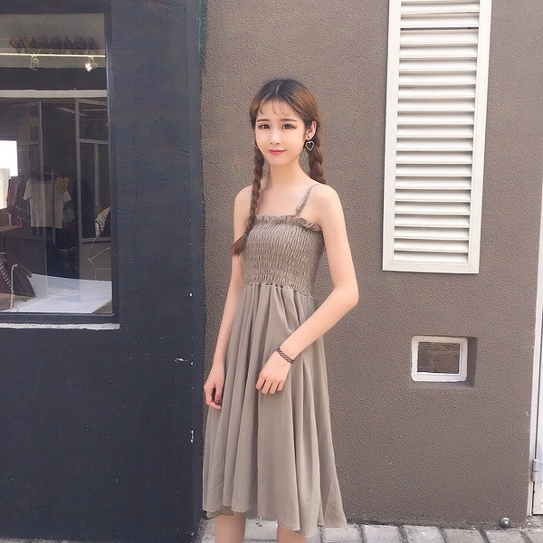 Rochie de vara dama cu bretele subtiri in mai multe culori