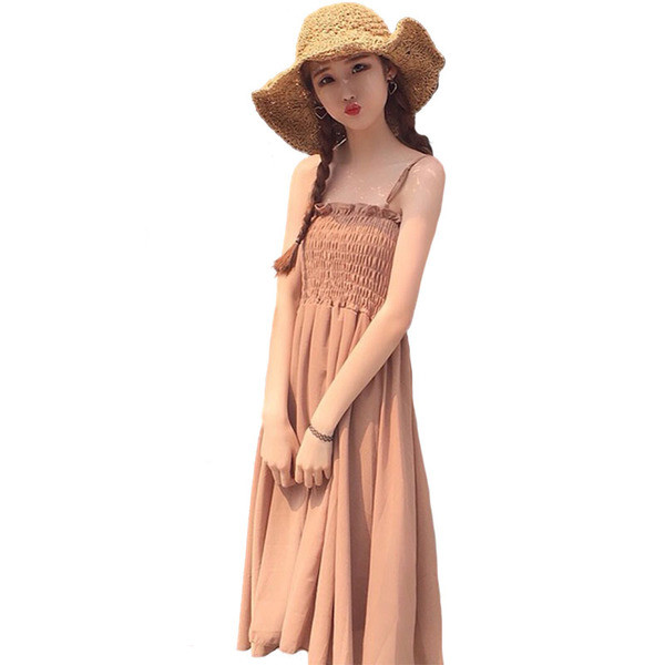 Rochie de vara dama cu bretele subtiri in mai multe culori