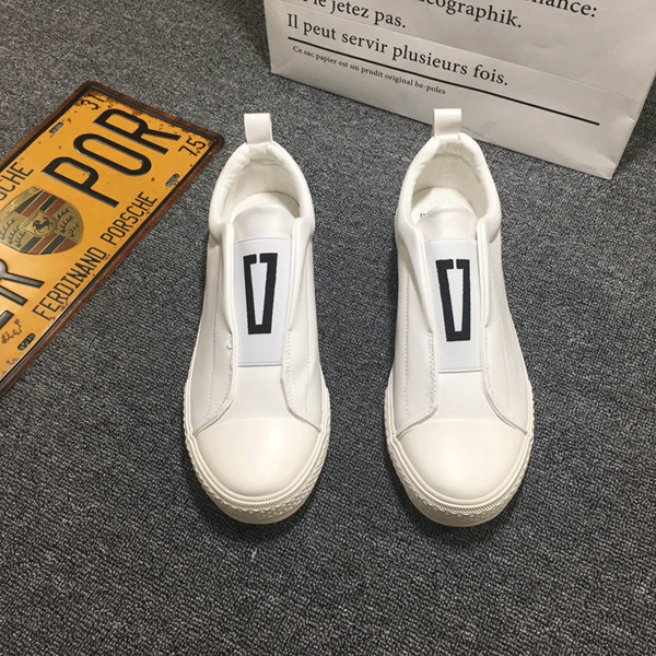 Mocasini pentru bărbați în două culori - alb și negru