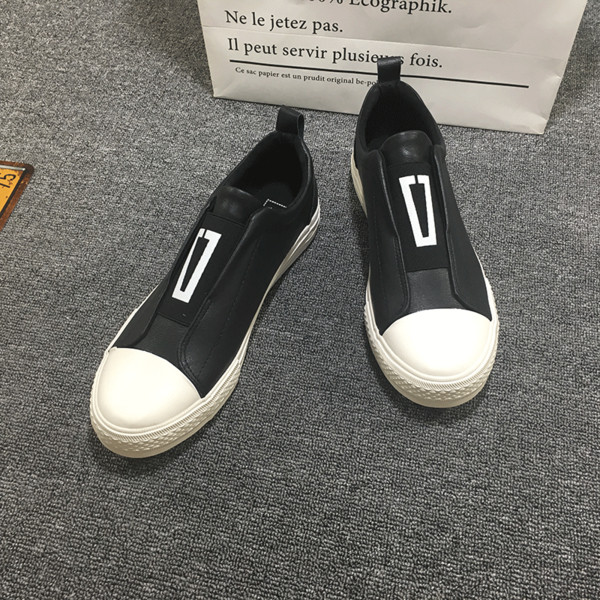 Mocasini pentru bărbați în două culori - alb și negru