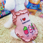 Μοντέρνο φόρεμα για σκύλους με έγχρωμο κέντημα σε διάφορα χρώματα