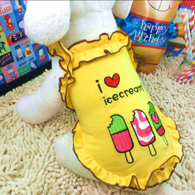 Μοντέρνο φόρεμα για σκύλους με έγχρωμο κέντημα σε διάφορα χρώματα