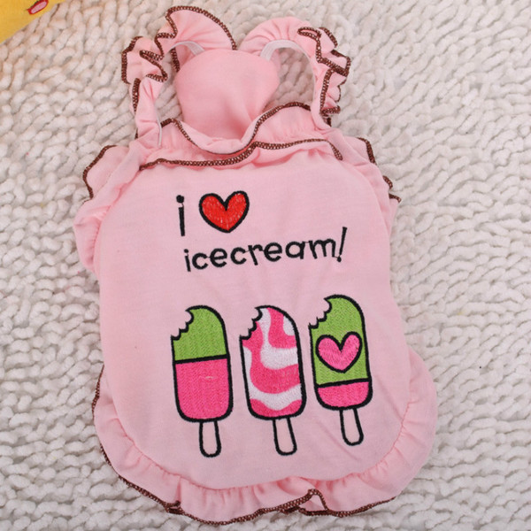 Μοντέρνο φόρεμα για σκύλους με έγχρωμο κέντημα σε διάφορα χρώματα