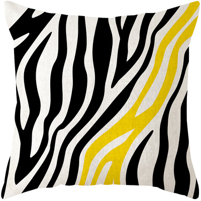 Διακοσμητικά μαξιλαροθήκες σε κίτρινο με διαφορετική εκτύπωση - 1 κομμάτι