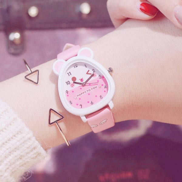 Детски часовник в няколко цвята подходящ за момичета и момчета