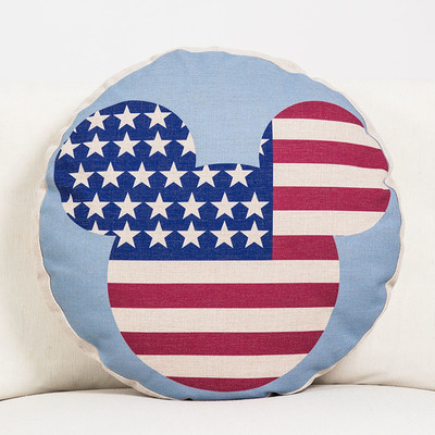 Декоративни кръгли възглавници с различни апликации 