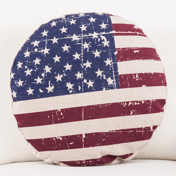 Декоративни кръгли възглавници с различни апликации 