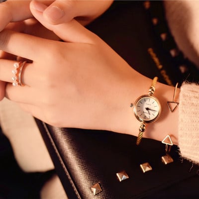 Дамски стилен часовник с тънка верижка в няколко цвята