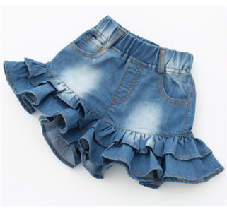 Παιδικά σορτς για κορίτσια με δίχρωμο τιμόνι