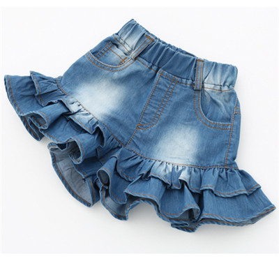 Παιδικά σορτς για κορίτσια με δίχρωμο τιμόνι