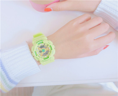 Ceas rotund de dama cu curea din silicon in mai multe culori