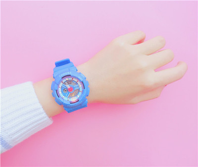 Ceas rotund de dama cu curea din silicon in mai multe culori