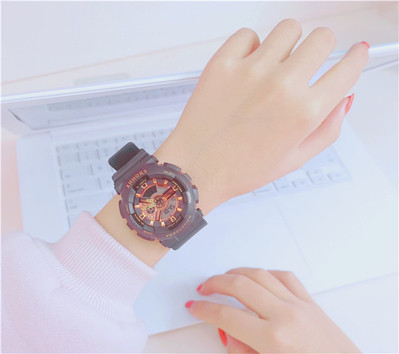 Ceas rotund de dama cu curea din silicon in mai multe culori