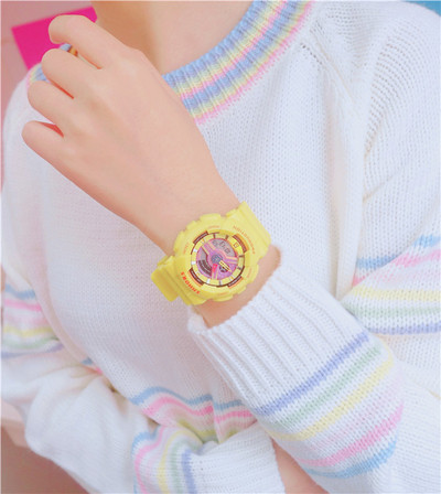 Ceas rotund de dama cu curea din silicon in mai multe culori