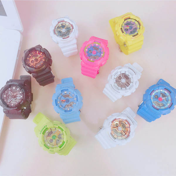 Ceas rotund de dama cu curea din silicon in mai multe culori