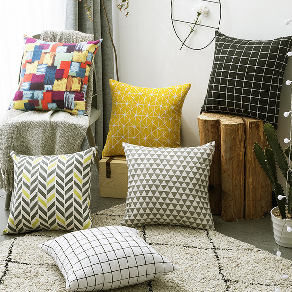 Калъфки за възглавници с геометрични шарки