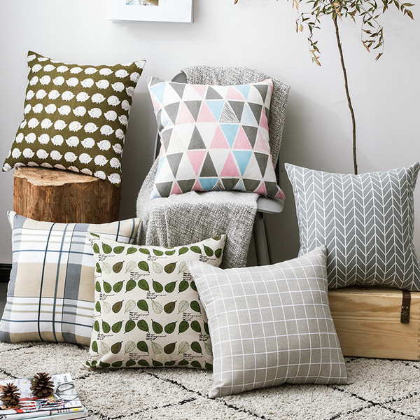 Калъфки за възглавници с геометрични шарки
