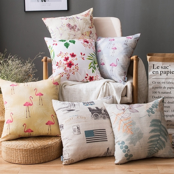 Калъфка за възглавници във флорални десени