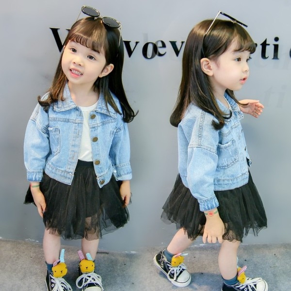 Μπουφάν μπουφάν για κορίτσια με εφαρμογή σκύλου