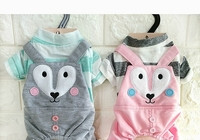 Παντελόνια για σκύλους σε ροζ και γκρι χρώμα