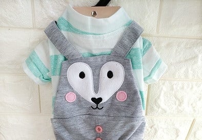 Παντελόνια για σκύλους σε ροζ και γκρι χρώμα