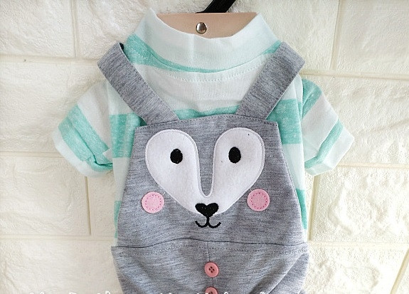 Παντελόνια για σκύλους σε ροζ και γκρι χρώμα