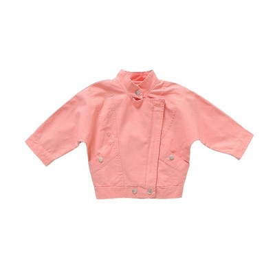 Jachetă subțire pentru copii modernă pentru fete în roz și roșu