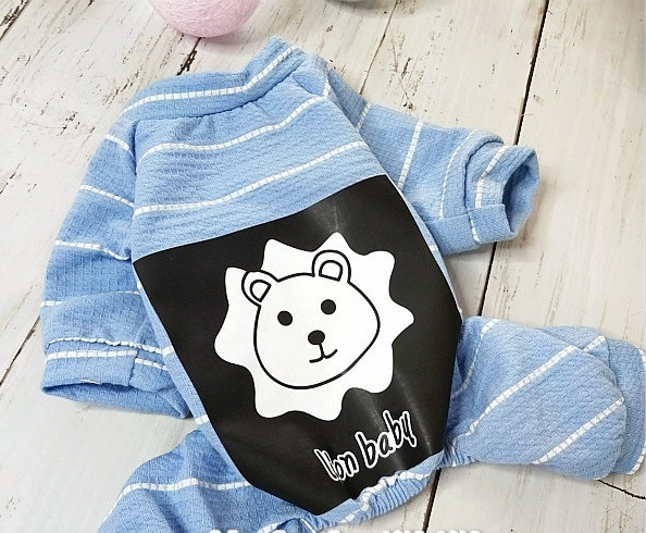 Salopeta pentru un caine cu aplicare de culoare in mai multe culori