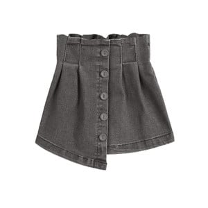 Παιδική φούστα denim για ένα κορίτσι με υψηλή μέση σε δύο χρώματα