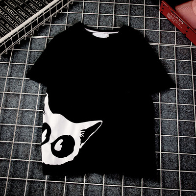 Памучна мъжка тениска с апликация в няколко цвята