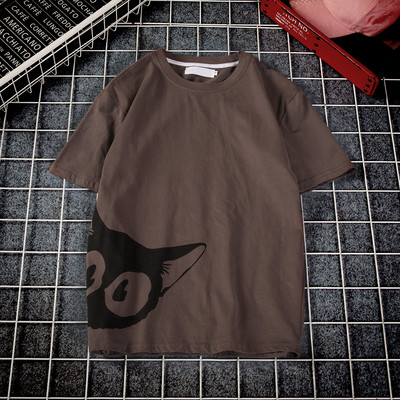 Памучна мъжка тениска с апликация в няколко цвята