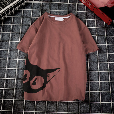 Памучна мъжка тениска с апликация в няколко цвята