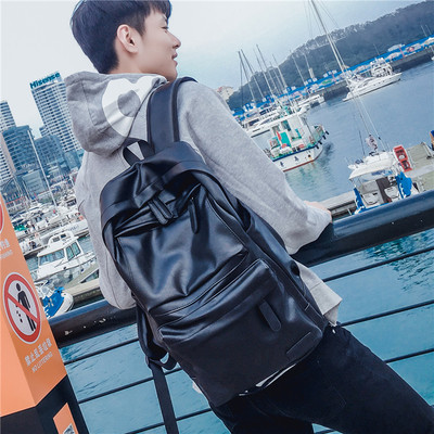 Голяма мъжка кожена раница с различни отделения - няколко цвята